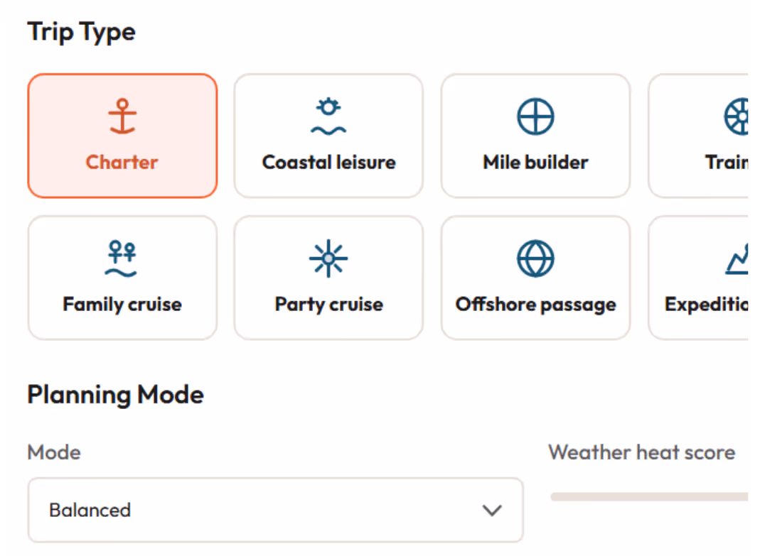 Plans that adapt to real sailing conditions
